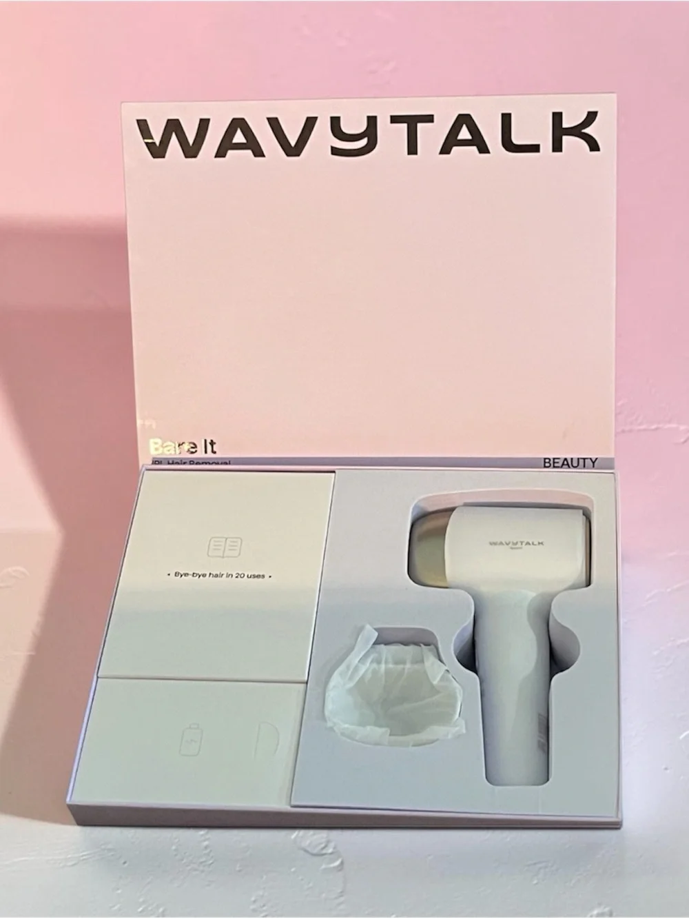 WAVYTALK White & Gold IPL Hair Removal Device for Women